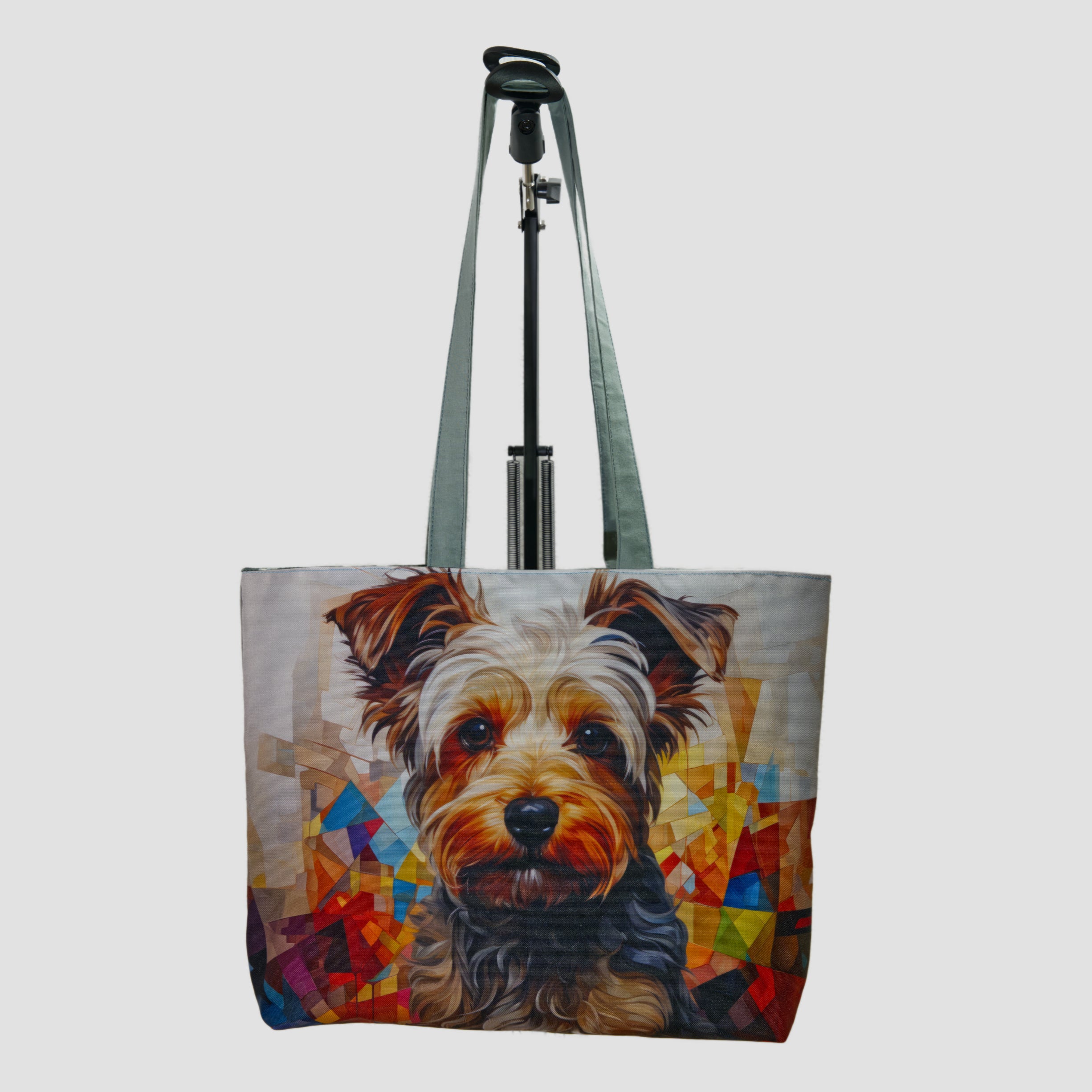 Tote Bag With Print Model Of Yorkshire Terrier